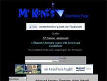 Tablet Screenshot of kentchemistry.com